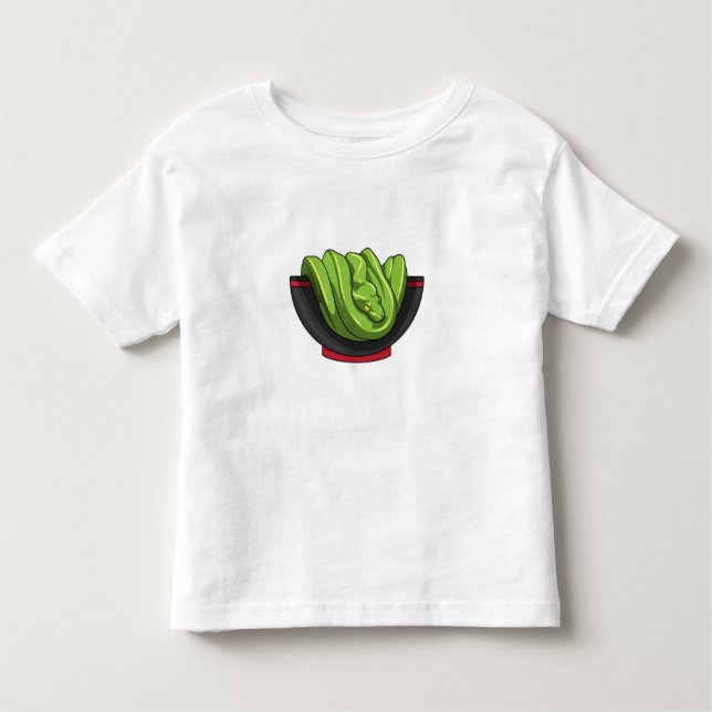 Camiseta De Bebé Serpiente con Ramen Bowl (Anverso)
