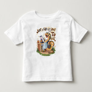 Camiseta De Bebé Serpiente culinaria: Una serpiente en un apron