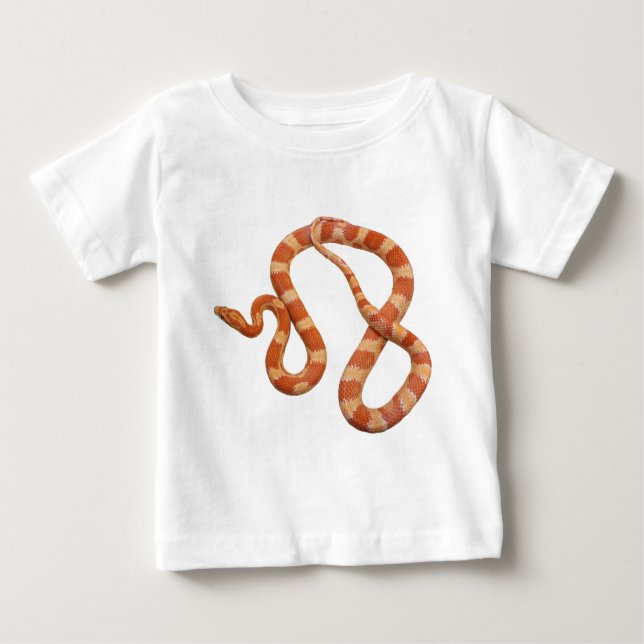 Camiseta De Bebé Serpiente de maíz del albino (Anverso)