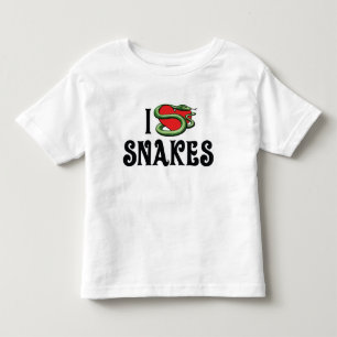 Camiseta De Bebé Serpientes de Corazón que Amo