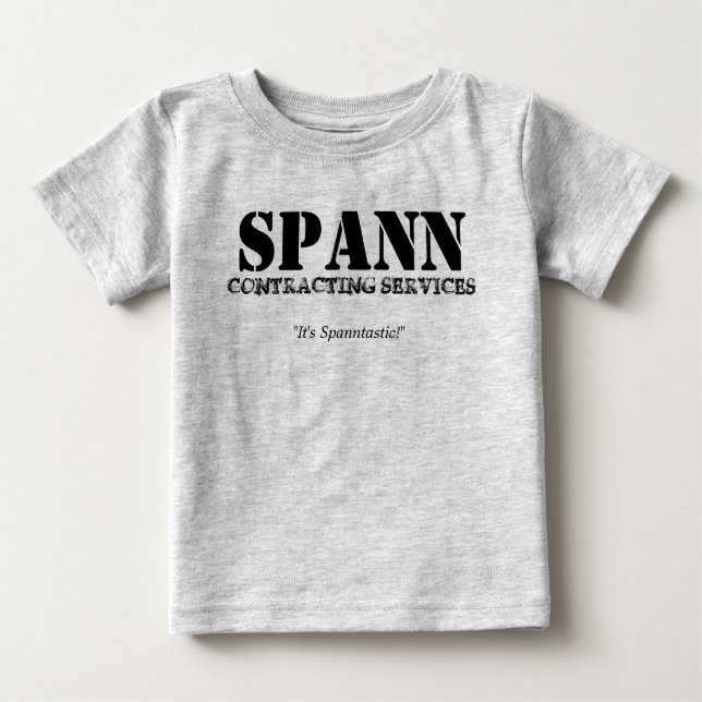 Camiseta De Bebé Servicios de contratación de Spann (Anverso)