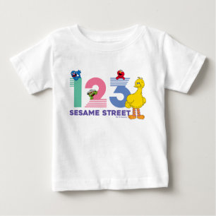 Camiseta De Bebé Sesame Street 123