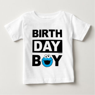 Camiseta De Bebé Sesame Street   Cookie Monster - Cumpleañero