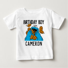 Camiseta De Bebé Sesame Street | Cumpleaños 1er de Cookie Monster