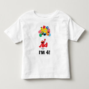 Camiseta De Bebé Sesame Street   Cumpleaños de Elmo y amigos