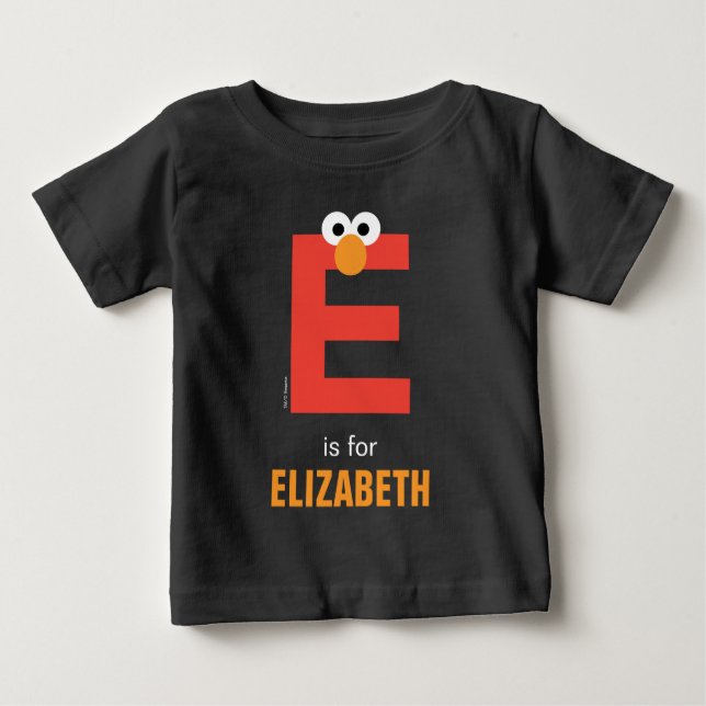 Camiseta De Bebé Sesame Street | E es de Elmo (Anverso)