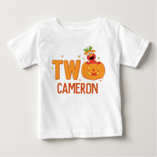 Camiseta De Bebé Sesame Street - Elmo   Calabaza cumpleaños 2