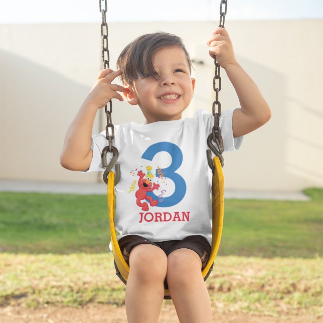 Camiseta De Bebé Sesame Street | Elmo - Cumpleaños Arcoíris (Subido por el creador)