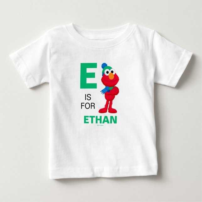 Camiseta De Bebé Sesame Street | Elmo de invierno (Anverso)