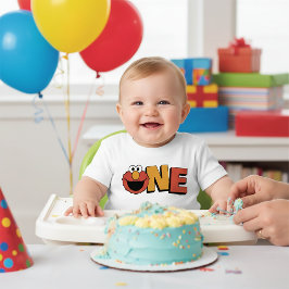 Camiseta De Bebé Sesame Street | Elmo - First Birthday Baby T-Shirt