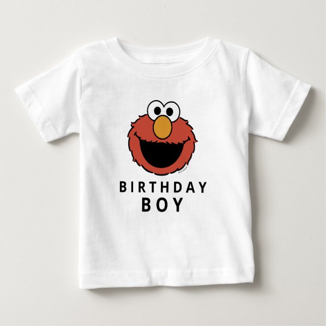 Camiseta De Bebé Sesame Street | Elmo - First Birthday Baby T-Shirt (Anverso)