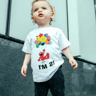 Camiseta De Bebé Sesame Street   Elmo y amigos - 2º cumpleaños