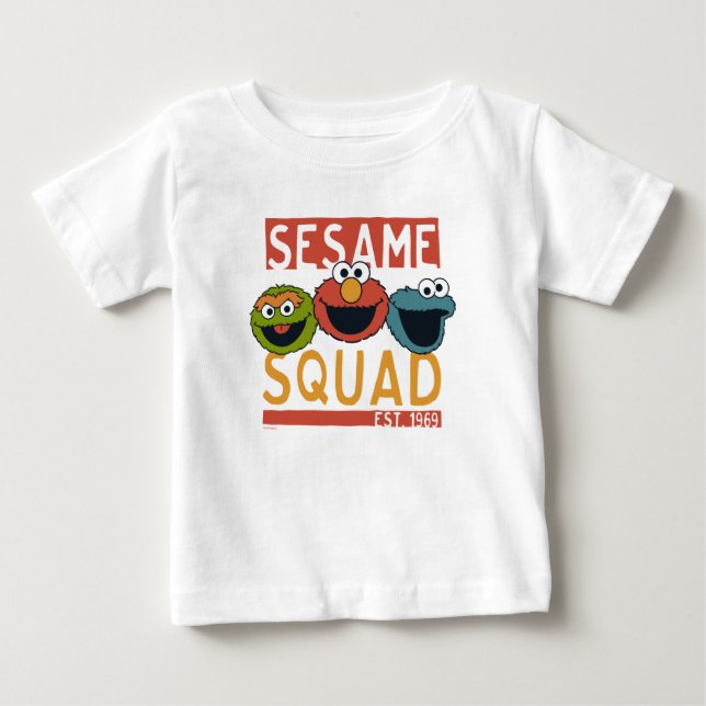 Camiseta De Bebé Sesame Street - Equipo Sésamo (Anverso)