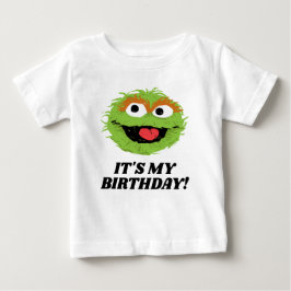 Camiseta De Bebé Sesame Street | Oscar el Gruñón Es mi cumpleaños