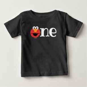 Camiseta De Bebé Sesame Street   Pizarra 1er Cumpleaños de Elmo