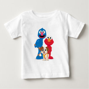 Camiseta De Bebé Sesame Street   Tango con Grover y Elmo
