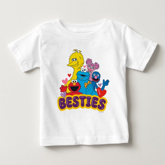 Camiseta De Bebé Sesame Street Valentine Besties (Anverso)