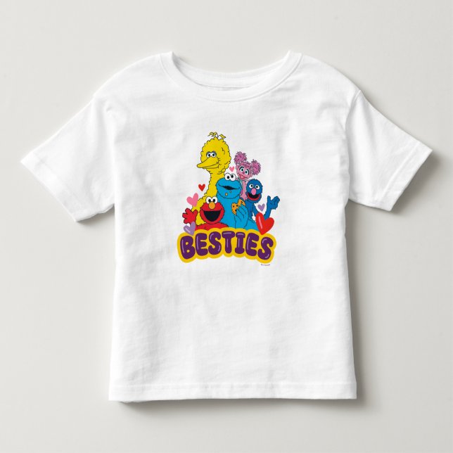 Camiseta De Bebé Sesame Street Valentine Besties (Anverso)