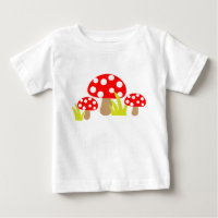 Seta linda del lunar - camiseta del bebé