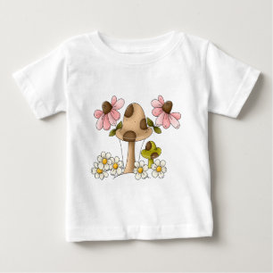 Camiseta De Bebé Setas y flores