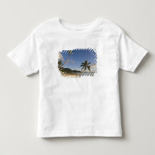 Camiseta De Bebé Seychelles, isla de Mahe, palma horizontal,