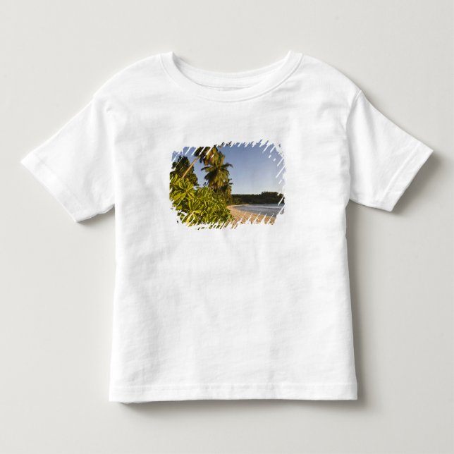 Camiseta De Bebé Seychelles, isla de Mahe, playa de Anse Takamaka, (Anverso)