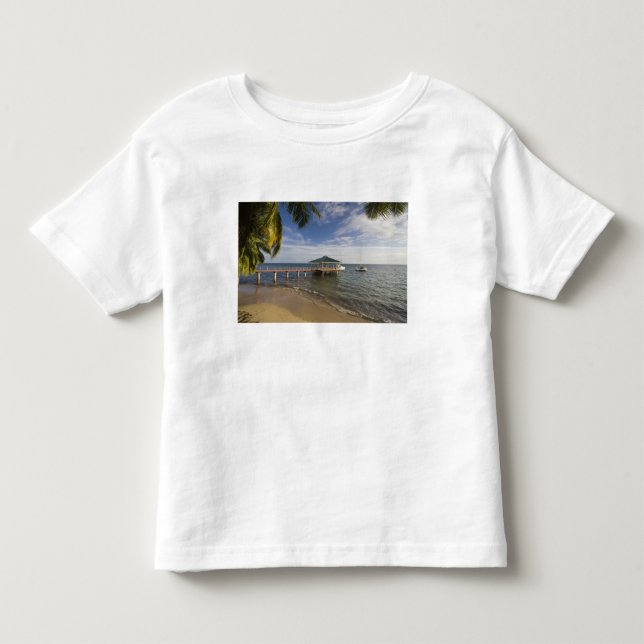 Camiseta De Bebé Seychelles, Isla de Praslin, Anse Bois de Rose, (Anverso)