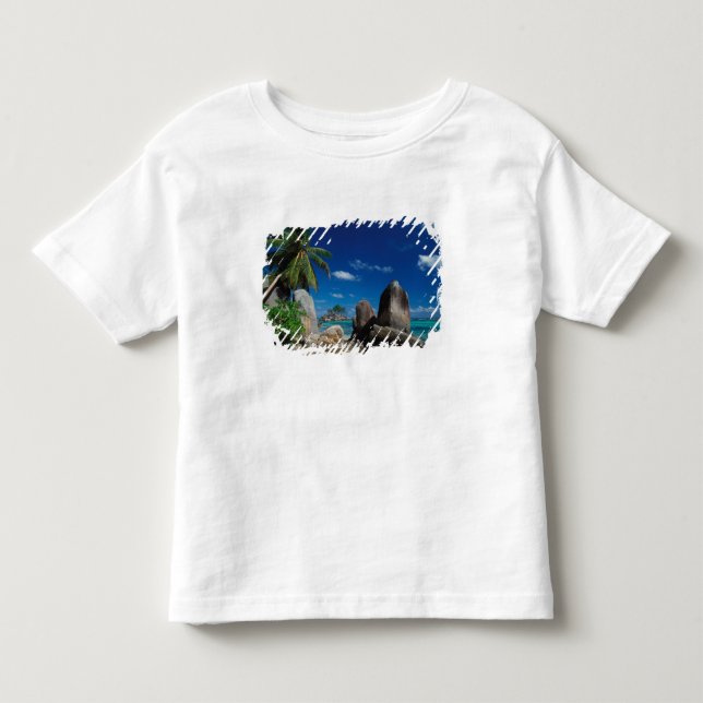 Camiseta De Bebé Seychelles, isla Mahe, playa Anse Royale. (Anverso)