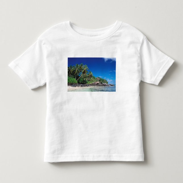 Camiseta De Bebé Seychelles, isla Mahe, playa Anse Royale.2 (Anverso)