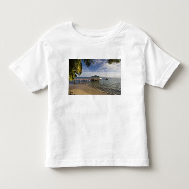 Camiseta De Bebé Seychelles, la isla de Praslin, Anse Bois de Rosa, (Anverso)