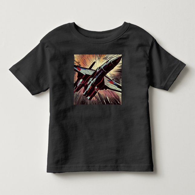 Camiseta De Bebé SF - Anime Starfighter Woodcut 2 (Anverso)