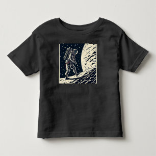 Camiseta De Bebé SF - Astronauta en Spacewalk Woodcut 1