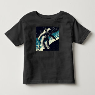 Camiseta De Bebé SF - Astronauta en Spacewalk Woodcut 2