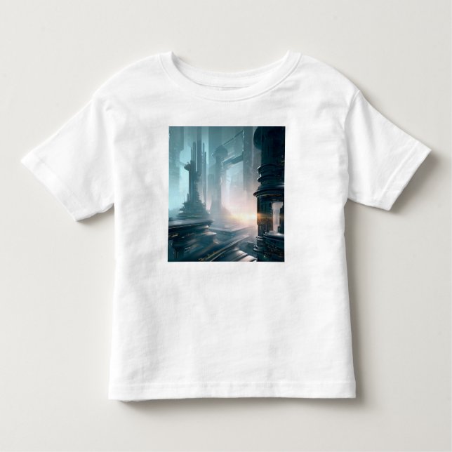 Camiseta De Bebé SF Ciudad futurista 4 (Anverso)