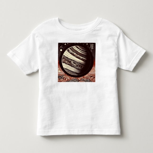Camiseta De Bebé SF Jupiter Woodcut 2 (Anverso)
