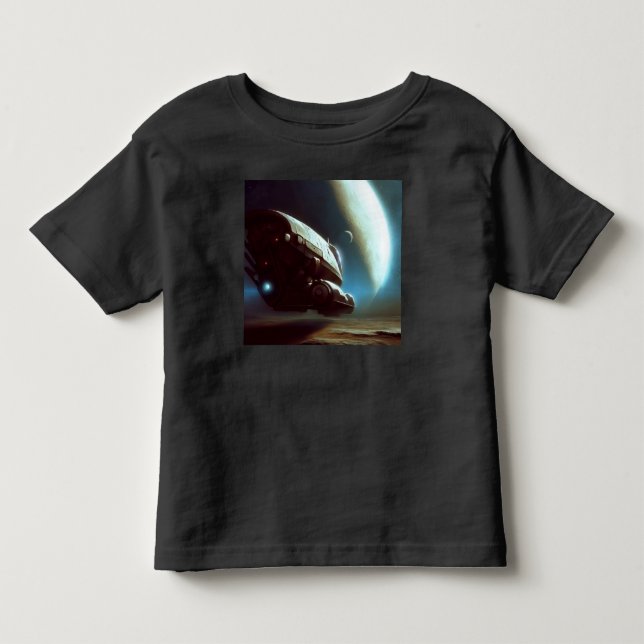 Camiseta De Bebé SF Orbiting Spaceship 1 (Anverso)