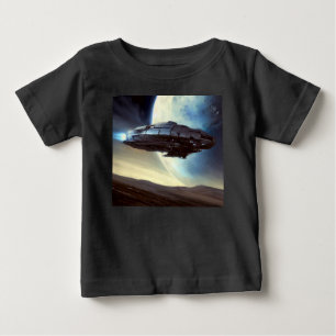 Camiseta De Bebé SF Orbiting Spaceship 2