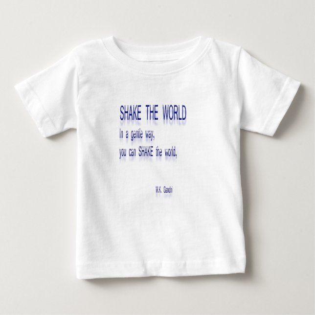 Camiseta De Bebé SHAKE the World - De una manera suave (Anverso)