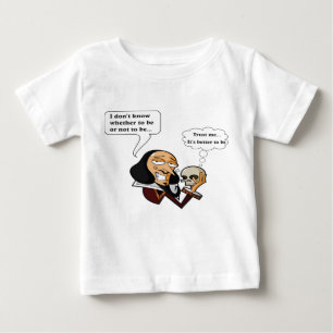 Camiseta De Bebé Shakespeare Hamlet, ser o no ser