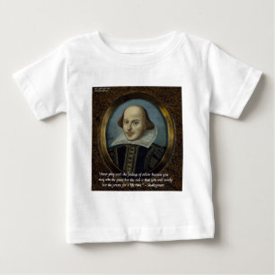 Camiseta De Bebé Shakespeare y su famosa cita sobre los sentimiento