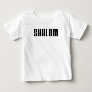 Camiseta De Bebé Shalom - Palabra hebrea - Judía de paz y armonía