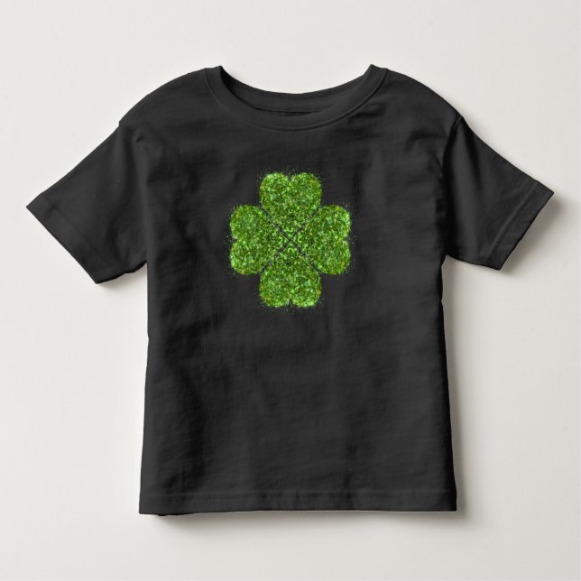 Camiseta De Bebé Shamrock de St. Patty | trébol espumoso verde (Anverso)