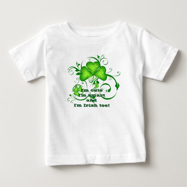 Camiseta De Bebé Shamrock irlandés (Anverso)