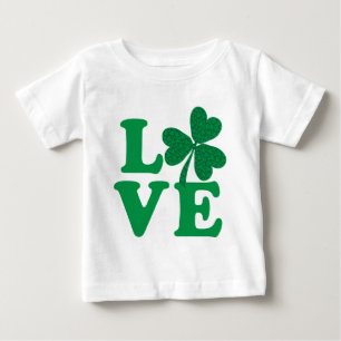 Camiseta De Bebé Shamrock LOVE
