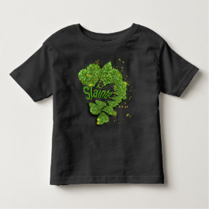 Camiseta De Bebé Shamrock verde   corazones brillantes ShainteT-Shi