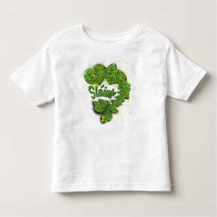 Camiseta De Bebé Shamrock verde   corazones brillantes ShainteT-Shi