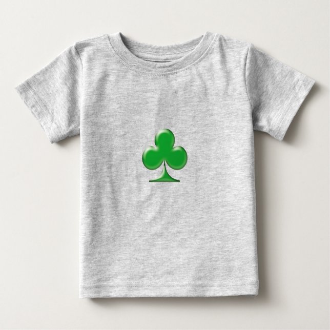 Camiseta De Bebé Shamrock verde irlandés del Día de San Patricio (Anverso)