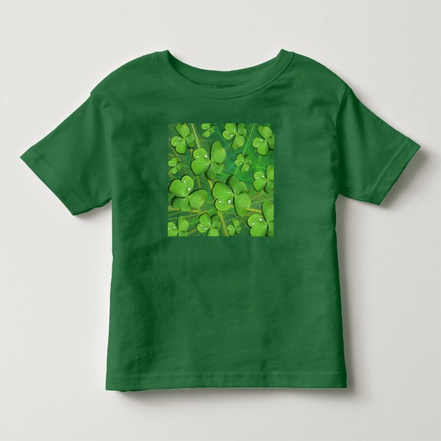 Camiseta De Bebé Shamrock verde St Patrick's Day T-Shirt (Anverso)