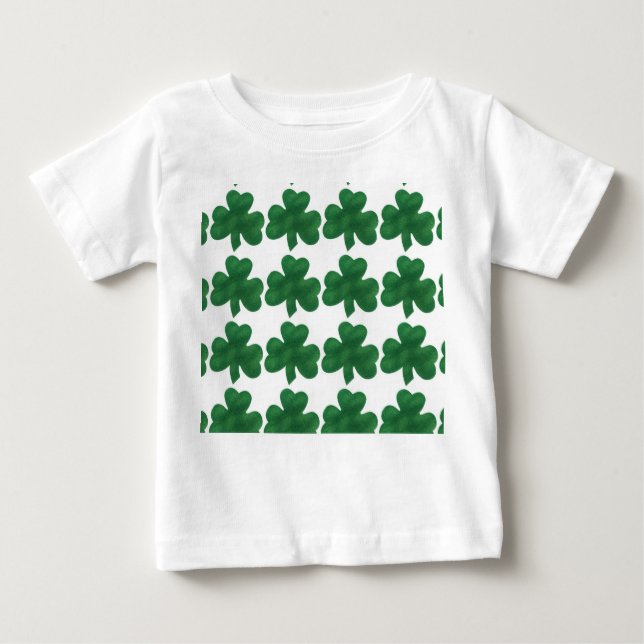 CAMISETA DE BEBÉ SHAMROCKS ERIN GO BRAGH (Anverso)