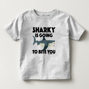 Camiseta De Bebé Sharky Va A Mentir Tu Diseño - Toddler Fine